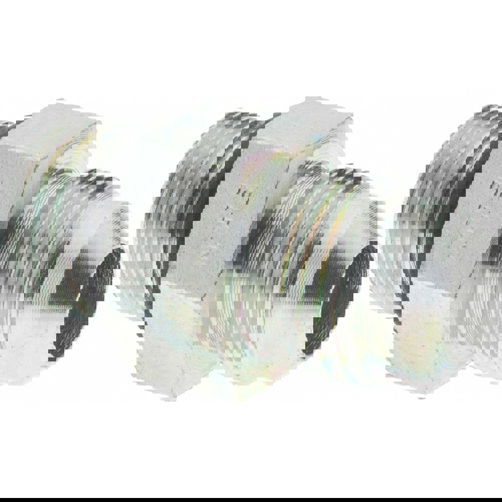 Steel Flared Tube Straight Thread Connector: 3/8